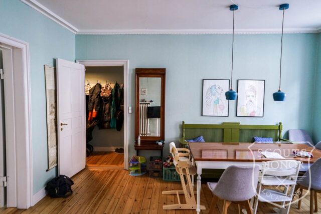 stuelejlighed Østerbro retro blåt køkken location denmark scoutshonor 48
