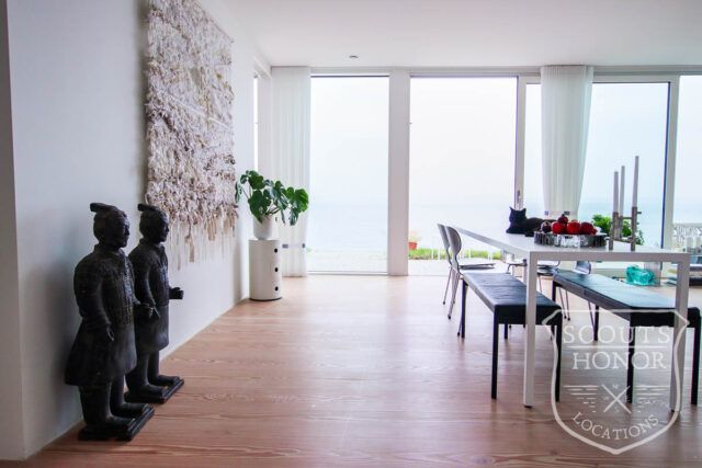 modern architecture minimalistic panoramic view white villa north zealand location denmark scoutshonor 31